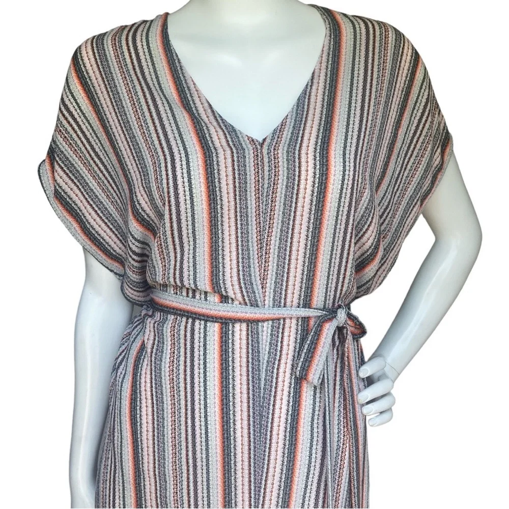 dRA Antropologie Boho Midi Pullover Multicolored Striped Sleeveless Dress Small - Picture 5 of 16